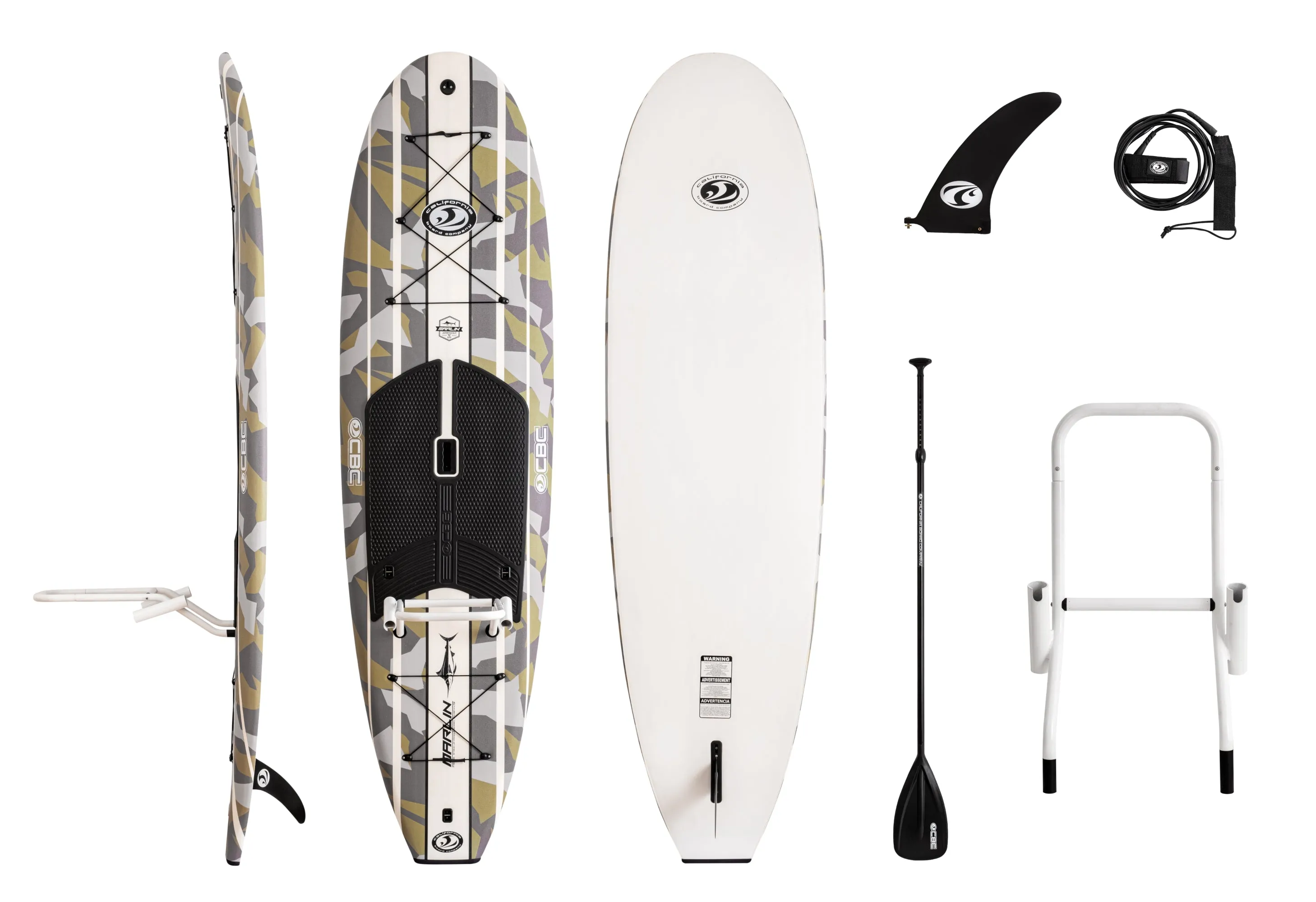 10' MARLIN Fishing SUP Pkg w/ Rod & Gear Rack