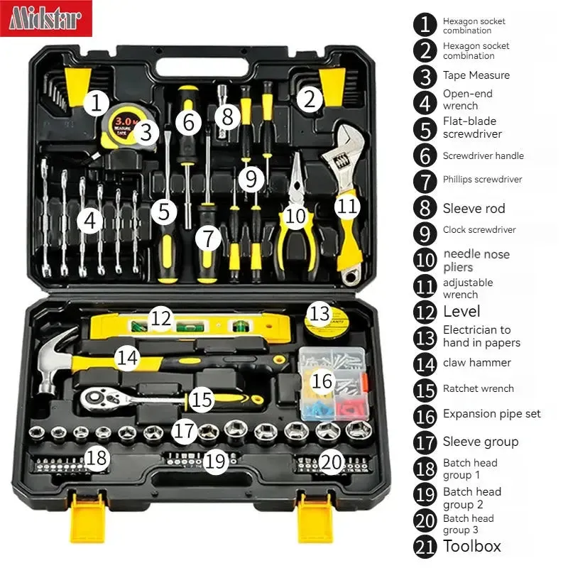 108 in 1 Multi-purpose Household Repair Tools Kit