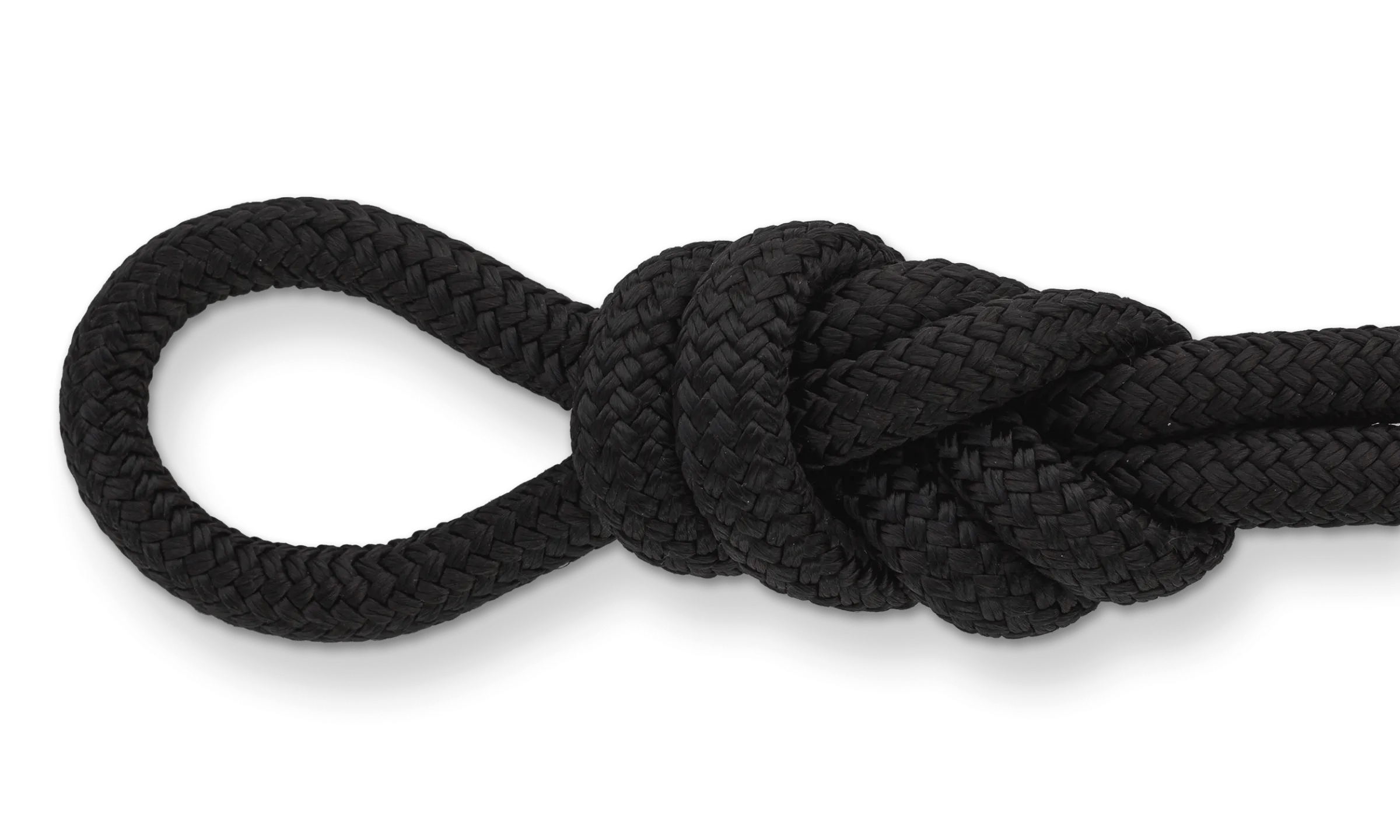 1/2" Double Braid Black Shorts