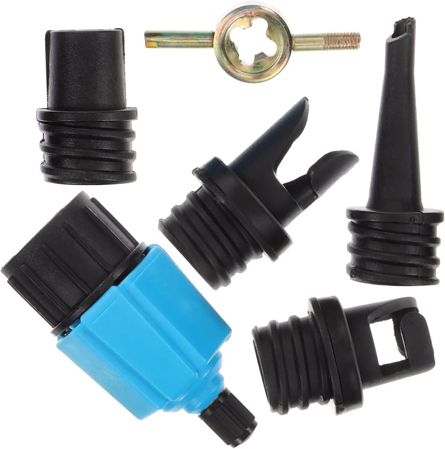 1set Sup Pump Adapter Air Compressor Valve Converter for Inflatable Boards Kayaks Canoes Lightweight Design Easy to Inflate Install Versatile Air Pump Supplies