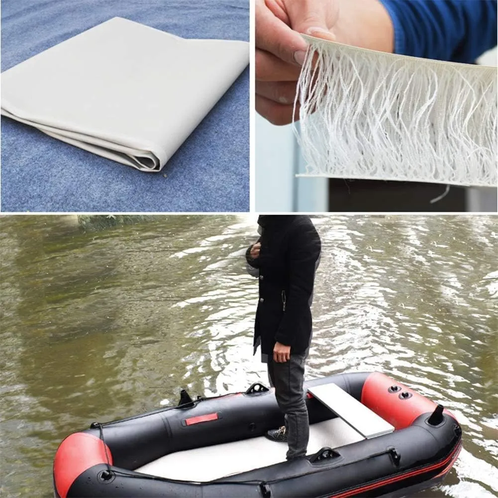 2-Person Inflatable Kayak, Canoe Thick Brushed Bottom, Wear-Resistant Rubber Kayak, Fishing Boat with Aluminum Oars and Air Pump,L