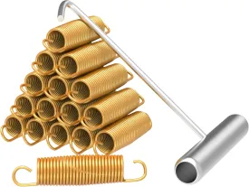 3.5", 5.5", 6.5", 7" Trampoline Springs with Free T-Hooks, Replacement Trampoline Springs, High-Extension,Weather-Resistant Commercial Size Springs,Trampoline Accessories 20 Pack