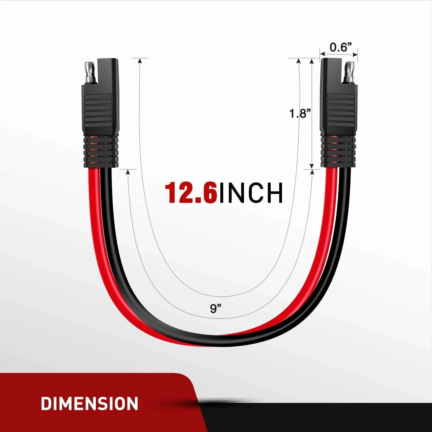 5Pack 10 Gauge 2-Pin Quick Disconnect Harness
