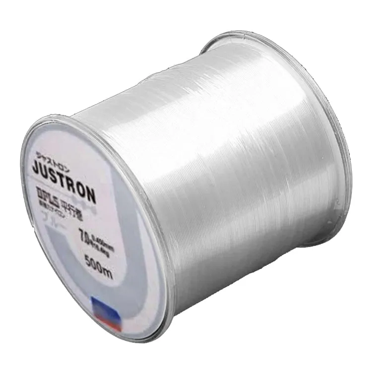 7.0# 0.45mm 16.4kg Tension 500m Extra Strong Imported Raw Silk Nylon Fishing Line (Transparent)