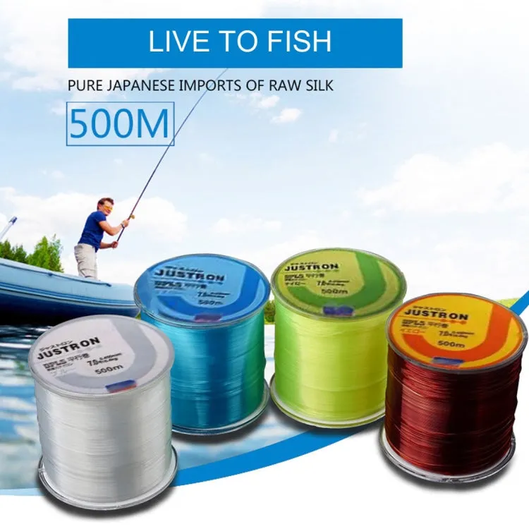 7.0# 0.45mm 16.4kg Tension 500m Extra Strong Imported Raw Silk Nylon Fishing Line (Transparent)