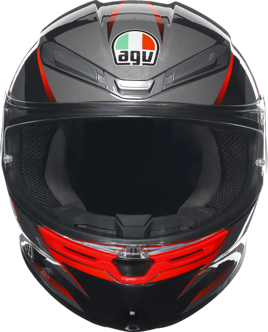 AGV K6 S Helmet - Slashcut Black/Grey/Red - OPEN BOX