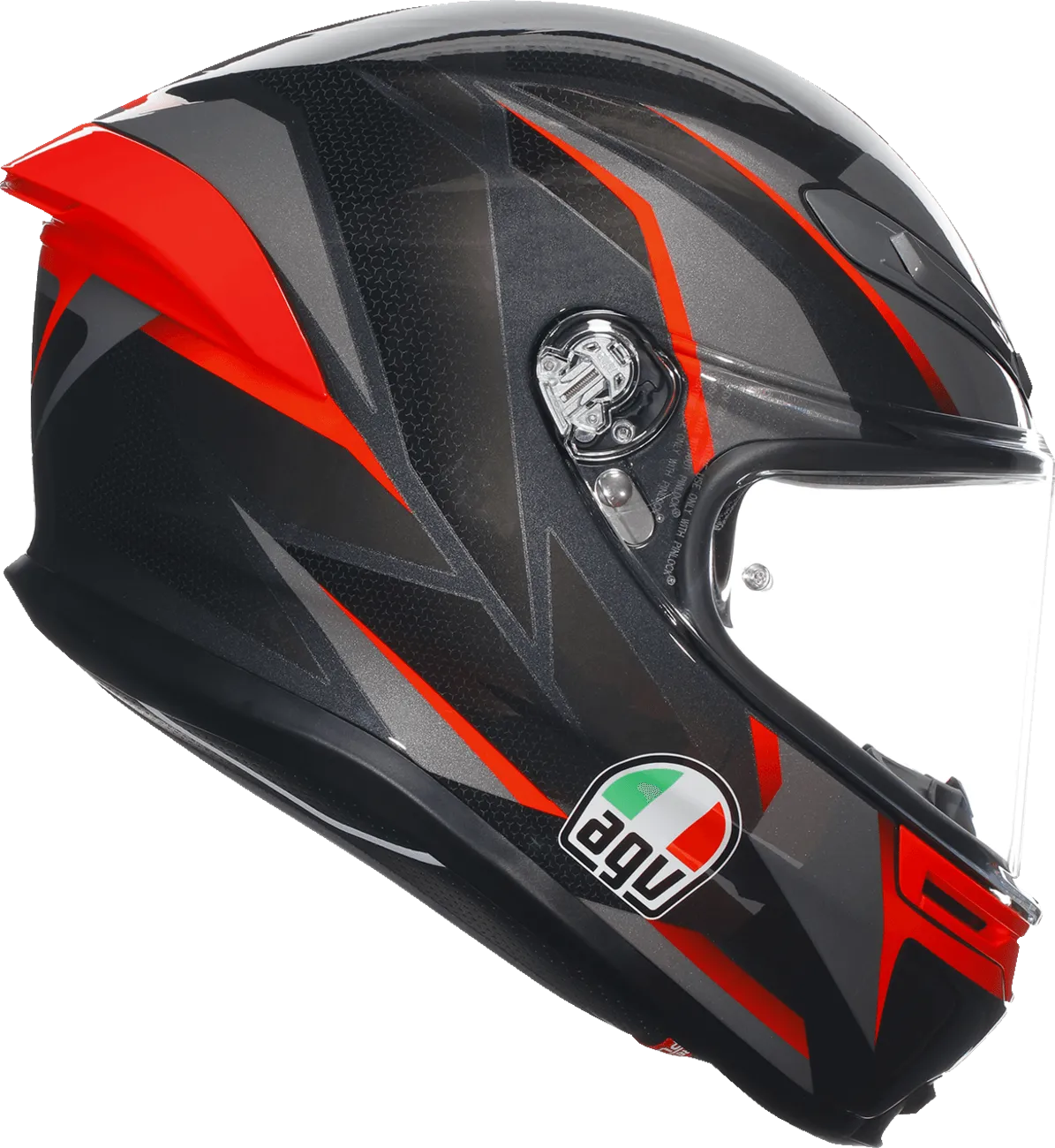 AGV K6 S Helmet - Slashcut Black/Grey/Red - OPEN BOX