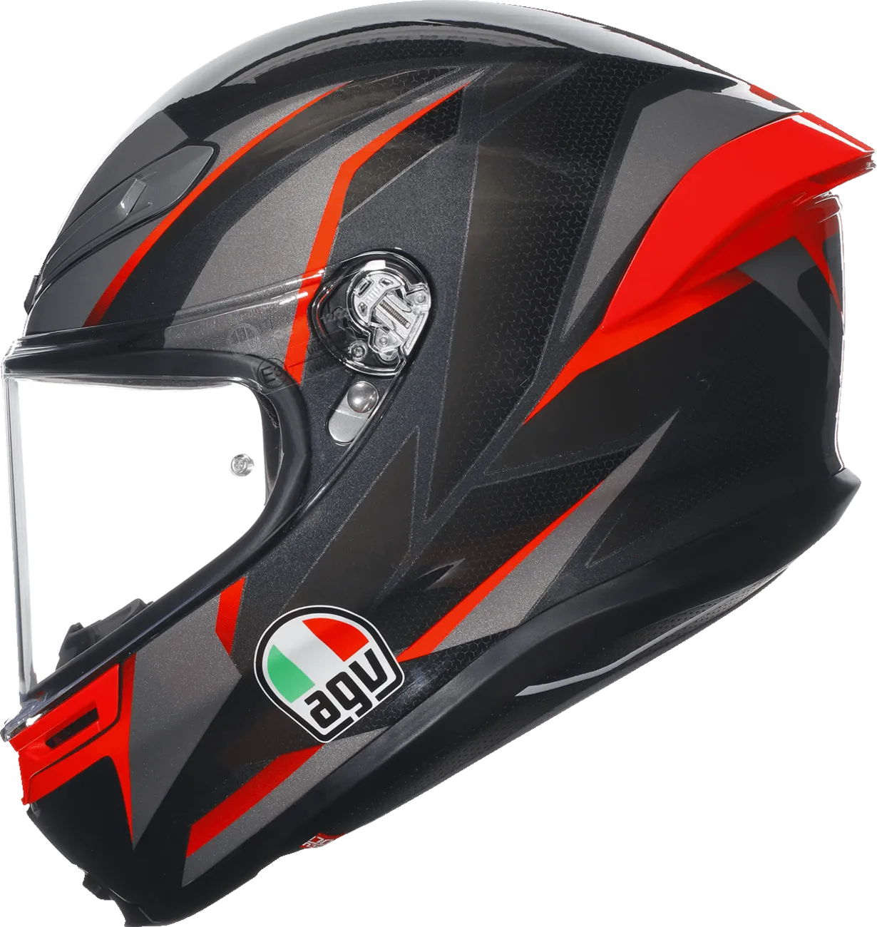 AGV K6 S Helmet - Slashcut Black/Grey/Red - OPEN BOX