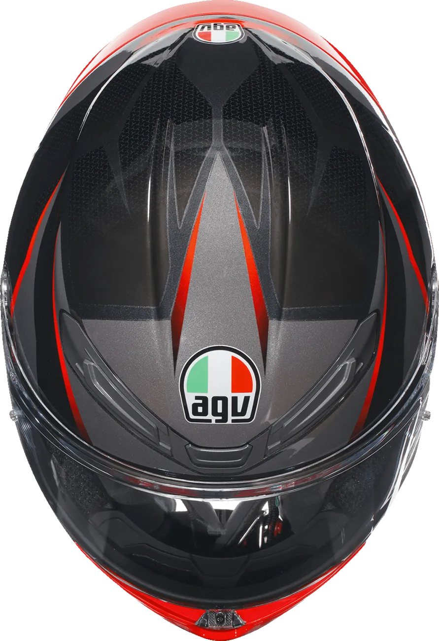AGV K6 S Helmet - Slashcut Black/Grey/Red - OPEN BOX