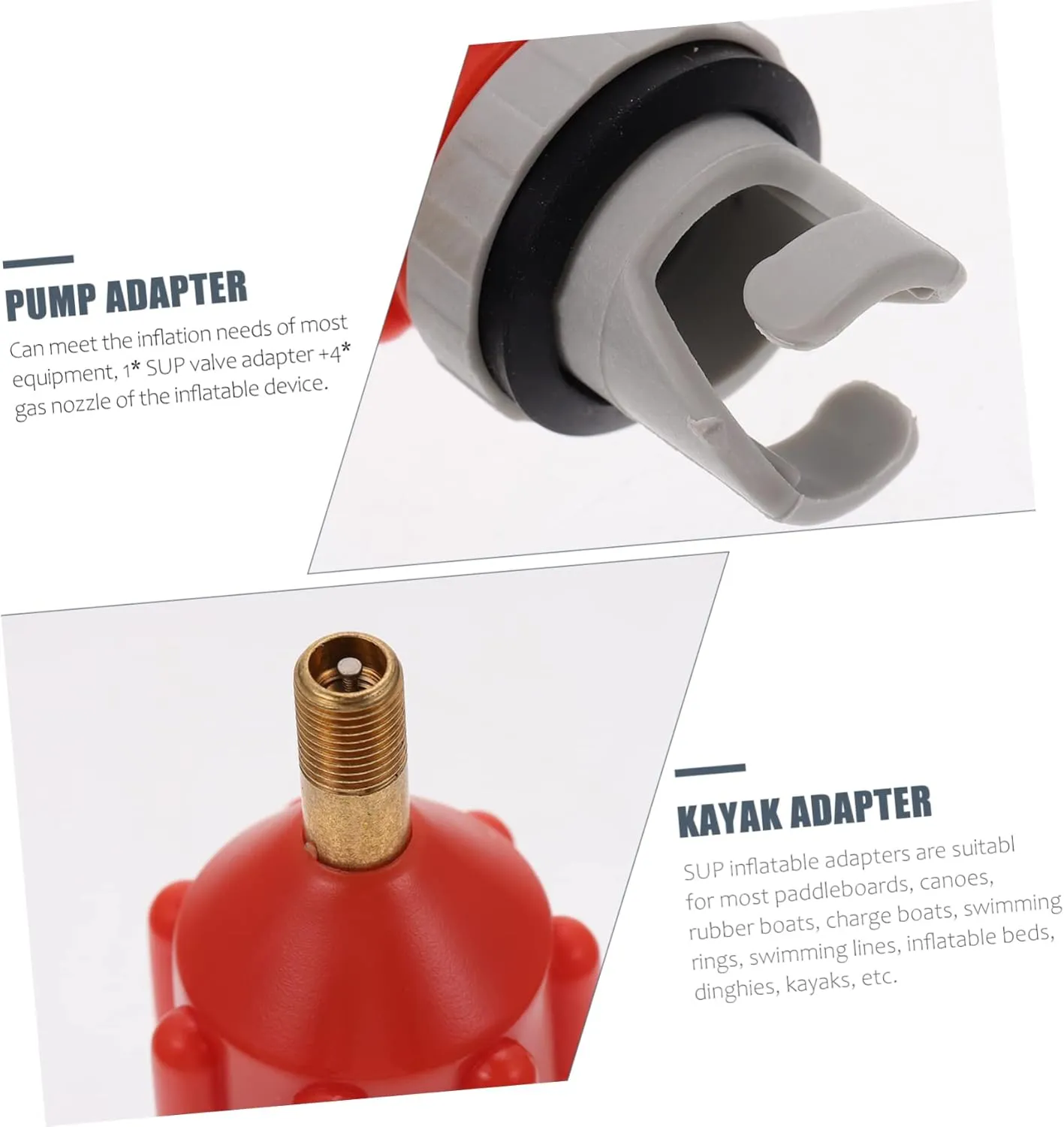 Air Valve Adapter Sup Inflator Adapter Air Compressor Fin Air Pump Nozzles Blower Inflatable Sup Pump