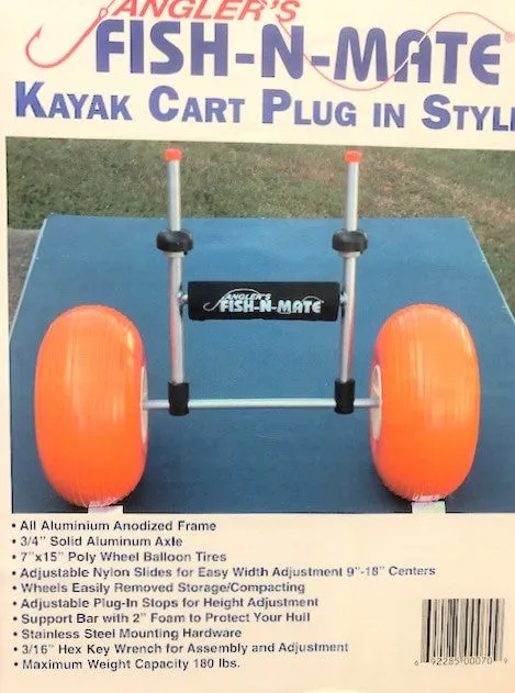 Angler's Fish-N-Mate Kayak Cart Plug in Style
