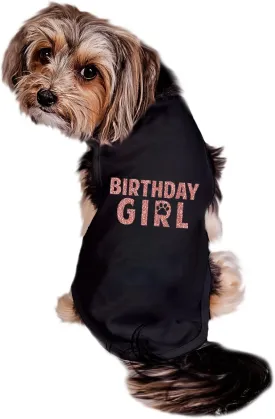 Birthday Girl Dog Shirt, Glitter Sparkle Birthday Girl Dog Shirt, Birthday Shirt for Dogs, Dog Birthday Outfit, Dog Birthday Shirt (XXL 28-40 lbs, Pink)