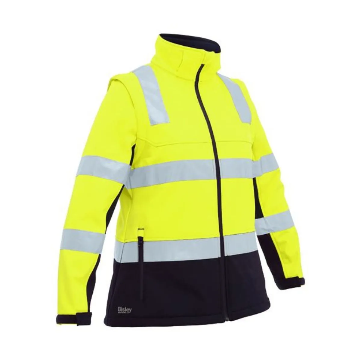 Bisley Women's Taped Two Tone Hi Vis 3 in 1 Soft Shell Jacket BJL6078T