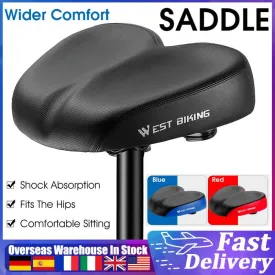 Cycling Ergonomic Bicycle Saddle Soft Widen Thicken Road Bike Cushion Long Distance Riding Comfortable Shockproof Bike Seats
