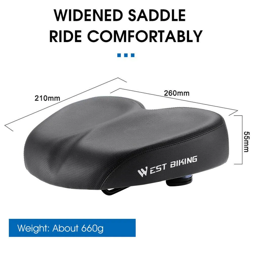Ergonomic Bicycle Replacement Saddle Soft Widen Thicken Road Bike Cushion Long Distance Riding Shockproof Seats