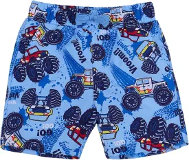 ESTAMICO Boys' Quick Dry Beach Swim Trunk Printed Board Shorts with Pockets