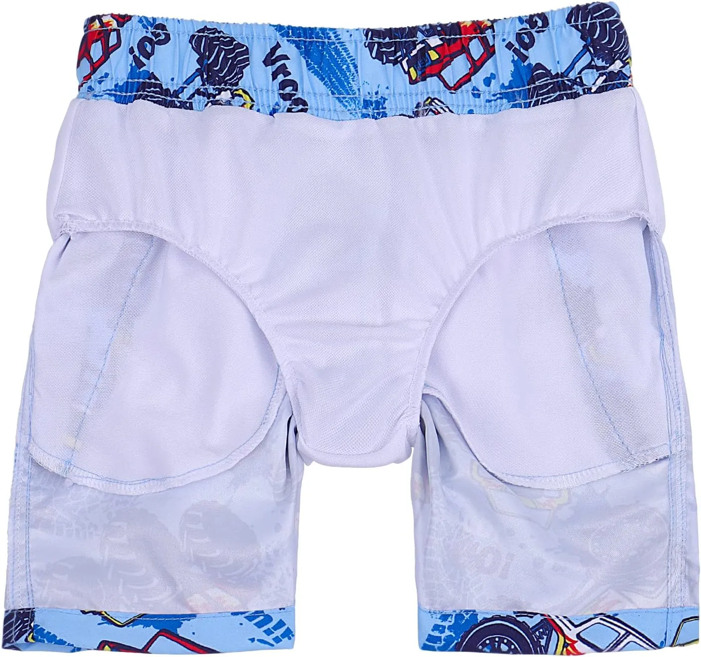 ESTAMICO Boys' Quick Dry Beach Swim Trunk Printed Board Shorts with Pockets