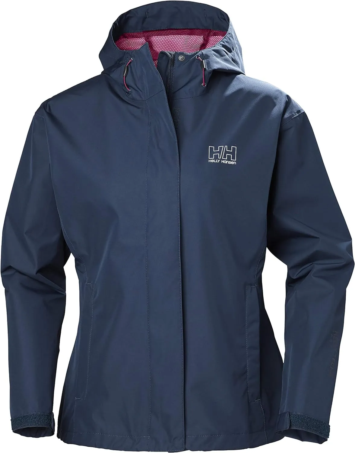 Helly Hansen Women's Seven J Waterproof, Windproof, and Breathable Rain Jacket with Hood