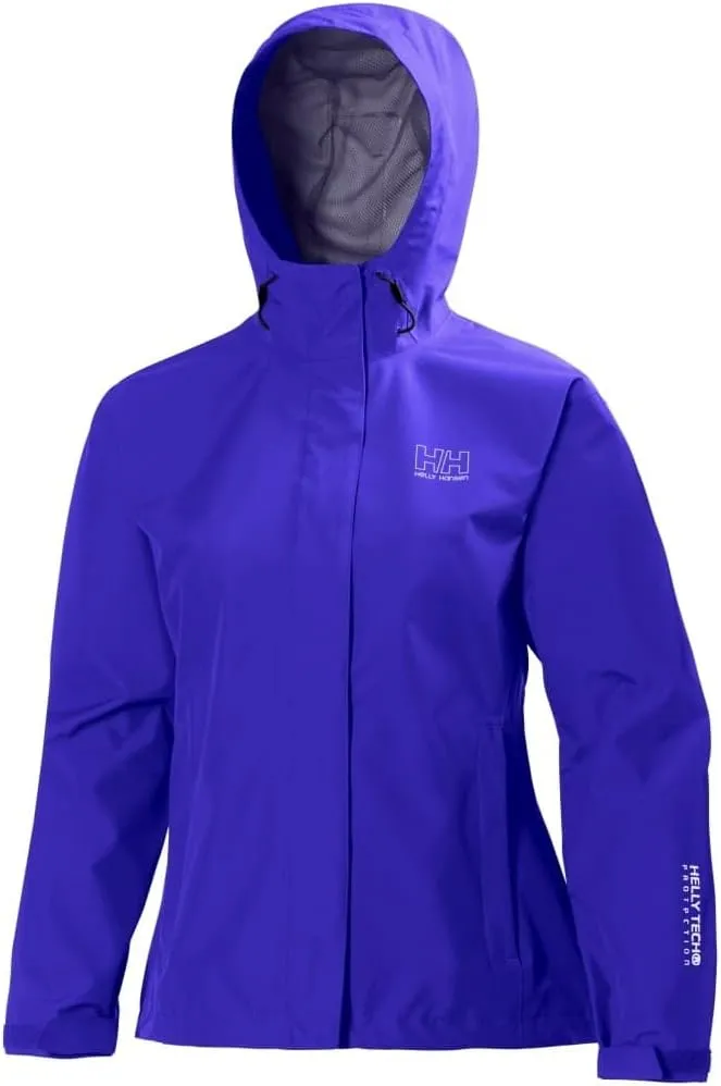 Helly Hansen Women's Seven J Waterproof, Windproof, and Breathable Rain Jacket with Hood