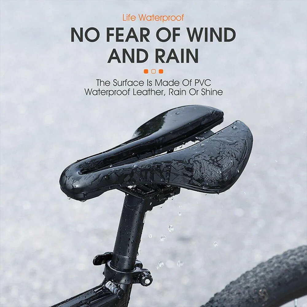 Hollow Breathable Bike Saddle Bicycle Seats Soft Cycling Cushion Bike Saddle Cycling Accessories PU Waterproof