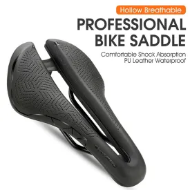 Hollow Breathable Bike Saddle Bicycle Seats Soft Cycling Cushion PU Waterproof Bike Saddle Cycling Accessories