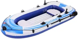 Inflatable Kayak,Two-Person Inflatable Boat, Rubber Rowing Boat,for Adult Outdoor Sport Fishing Sea Shores,Blue
