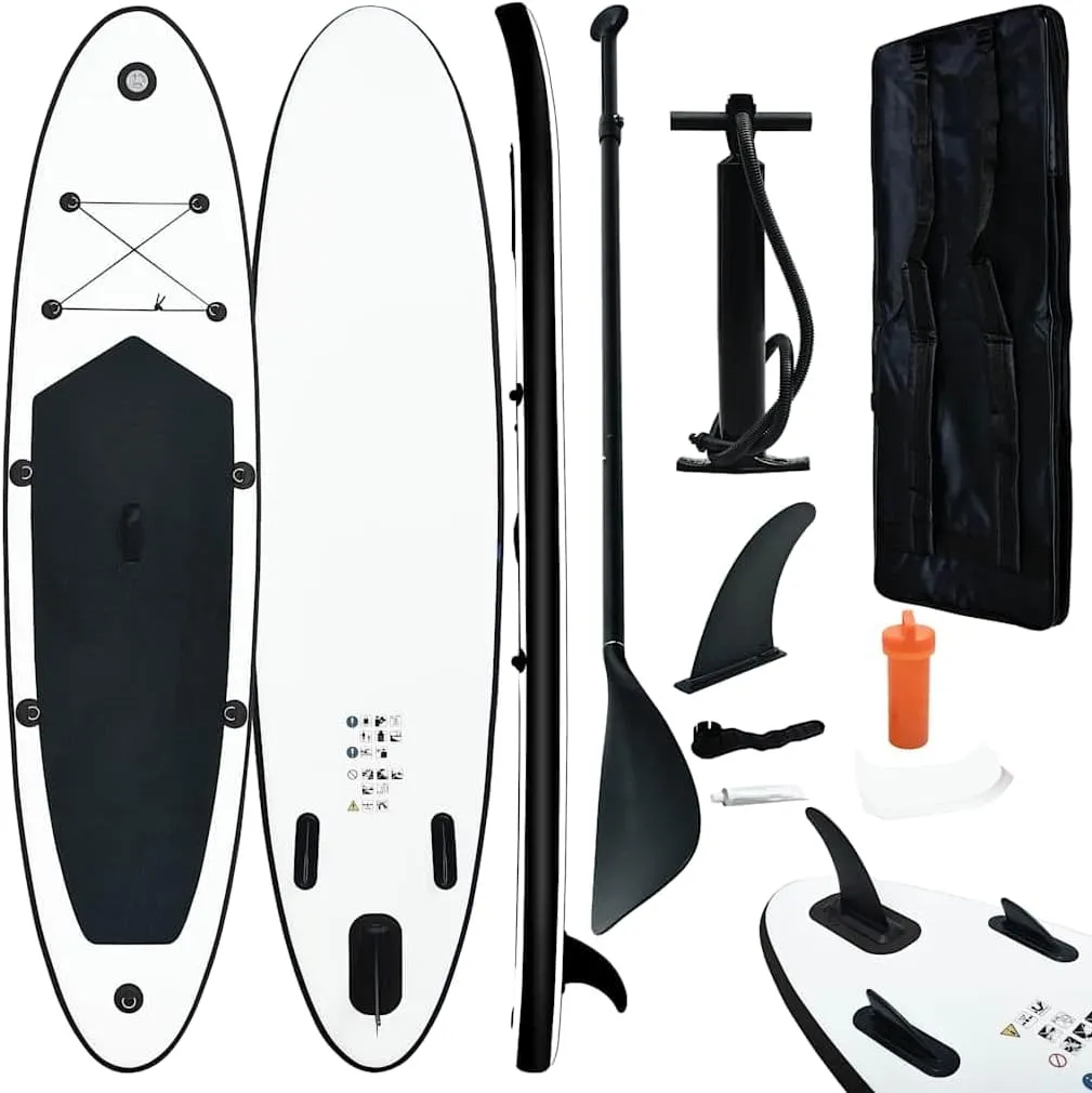 Inflatable Stand Up Paddle Board Set for Enjoyment and Adventure, Quick Inflate and Deflate, Puncture-Proof, 153.5" x 31.9" x 3.9"