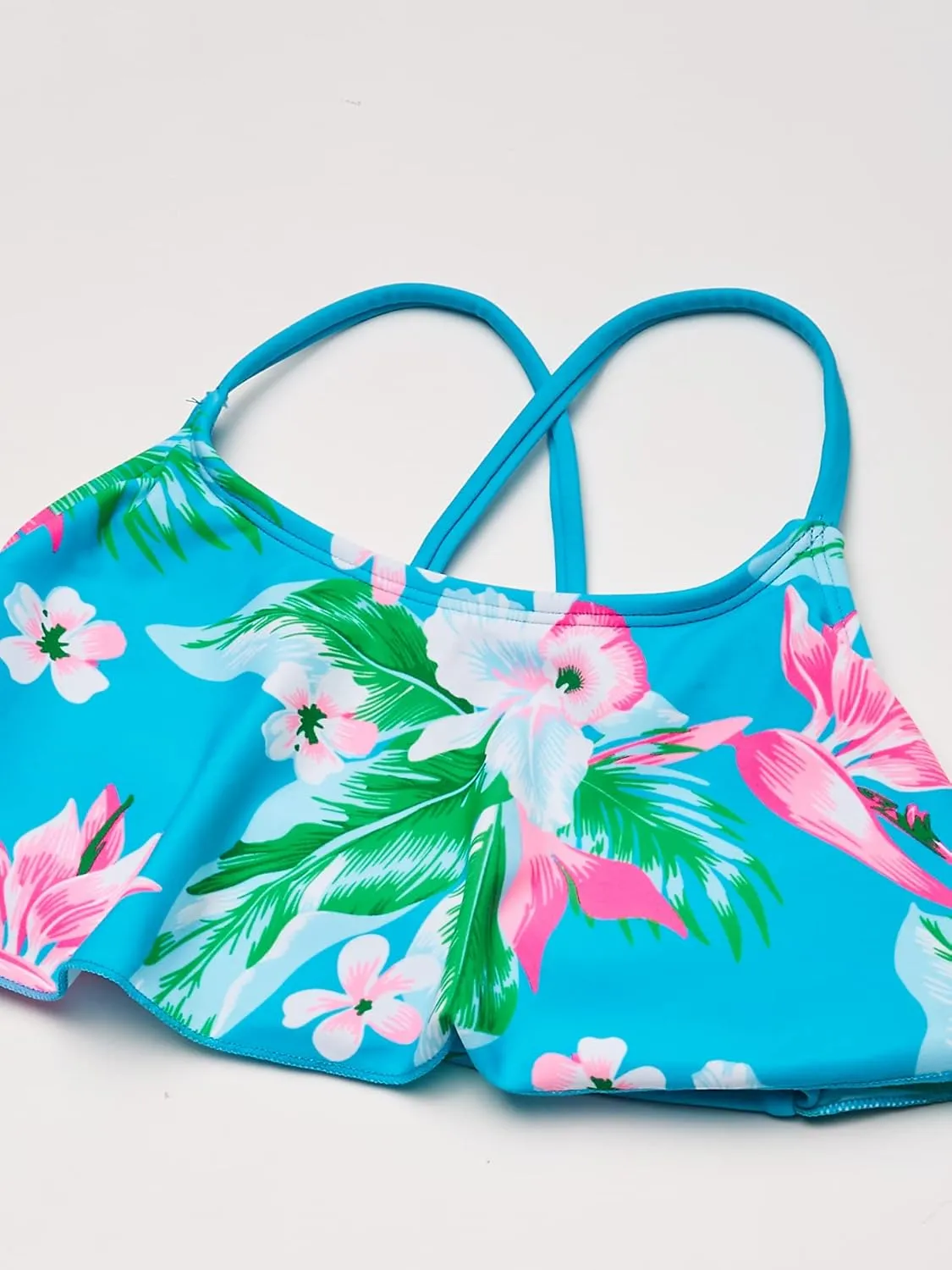 Kanu Surf Girls' Alania Flounce Bikini Beach Sport 2 Piece Swimsuit