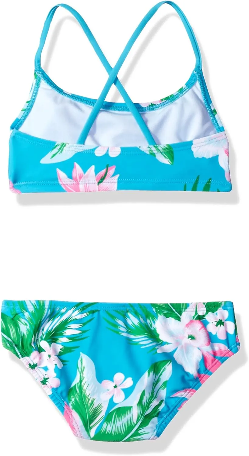 Kanu Surf Girls' Alania Flounce Bikini Beach Sport 2 Piece Swimsuit