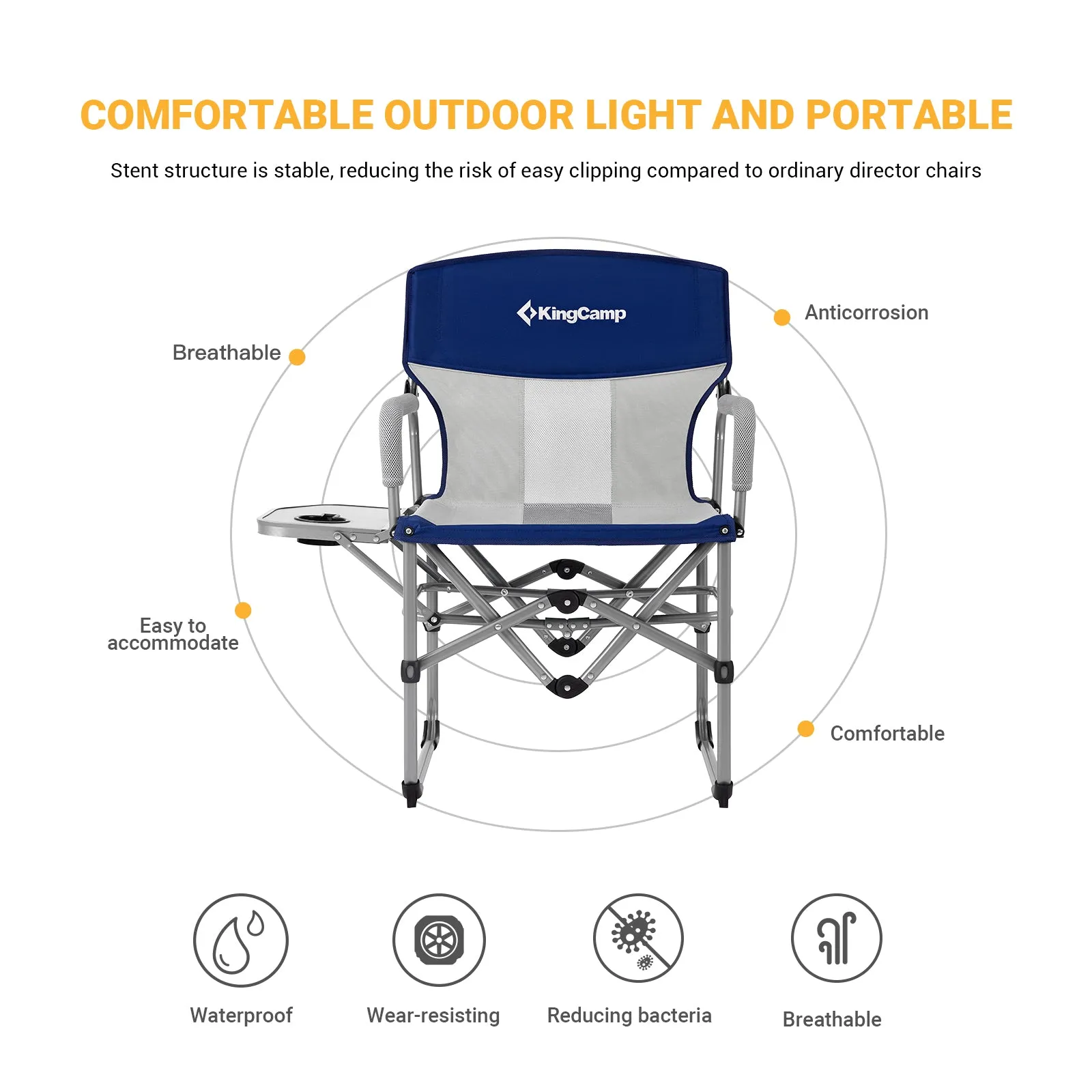 KingCamp Mesh Folding Camping Chair