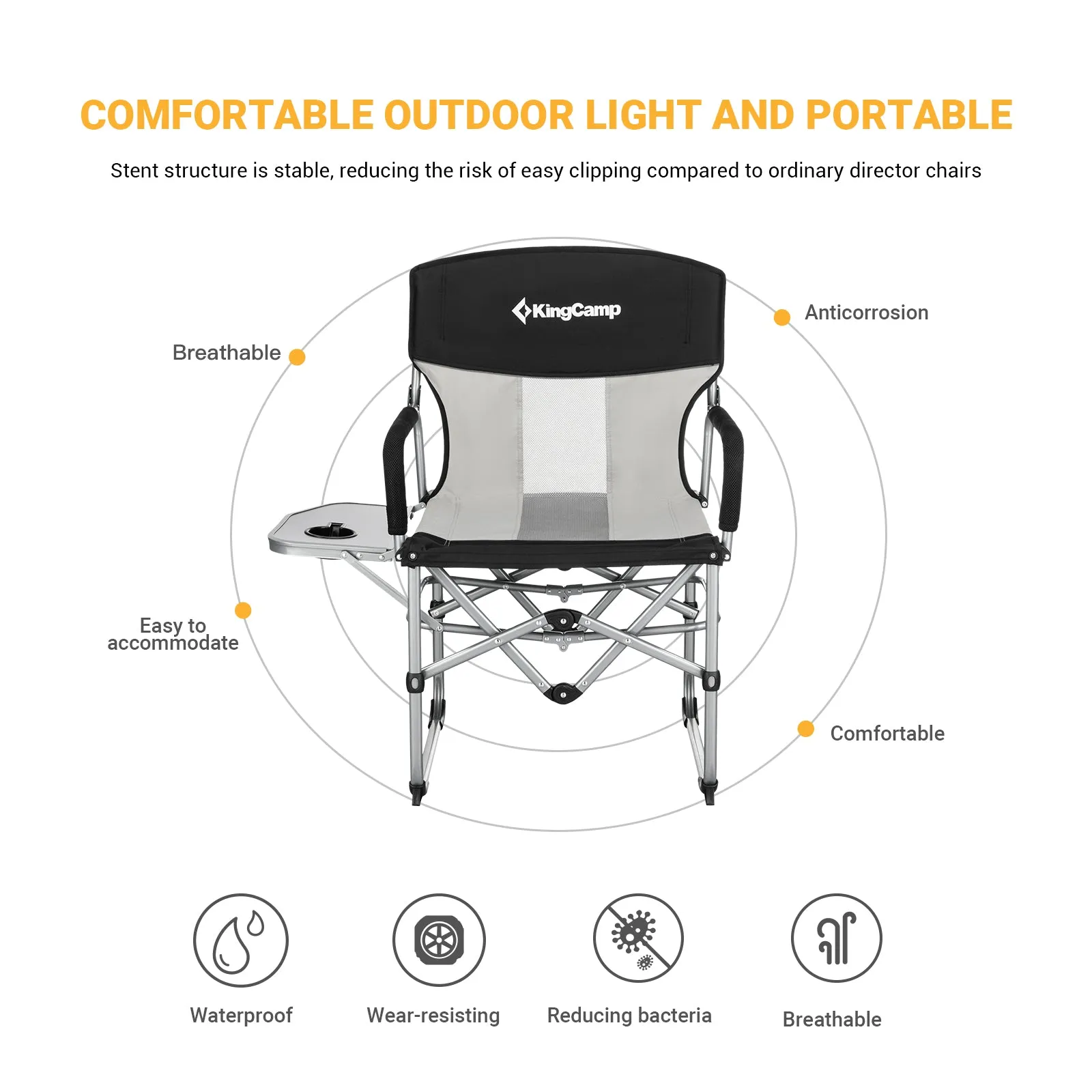 KingCamp Mesh Folding Camping Chair