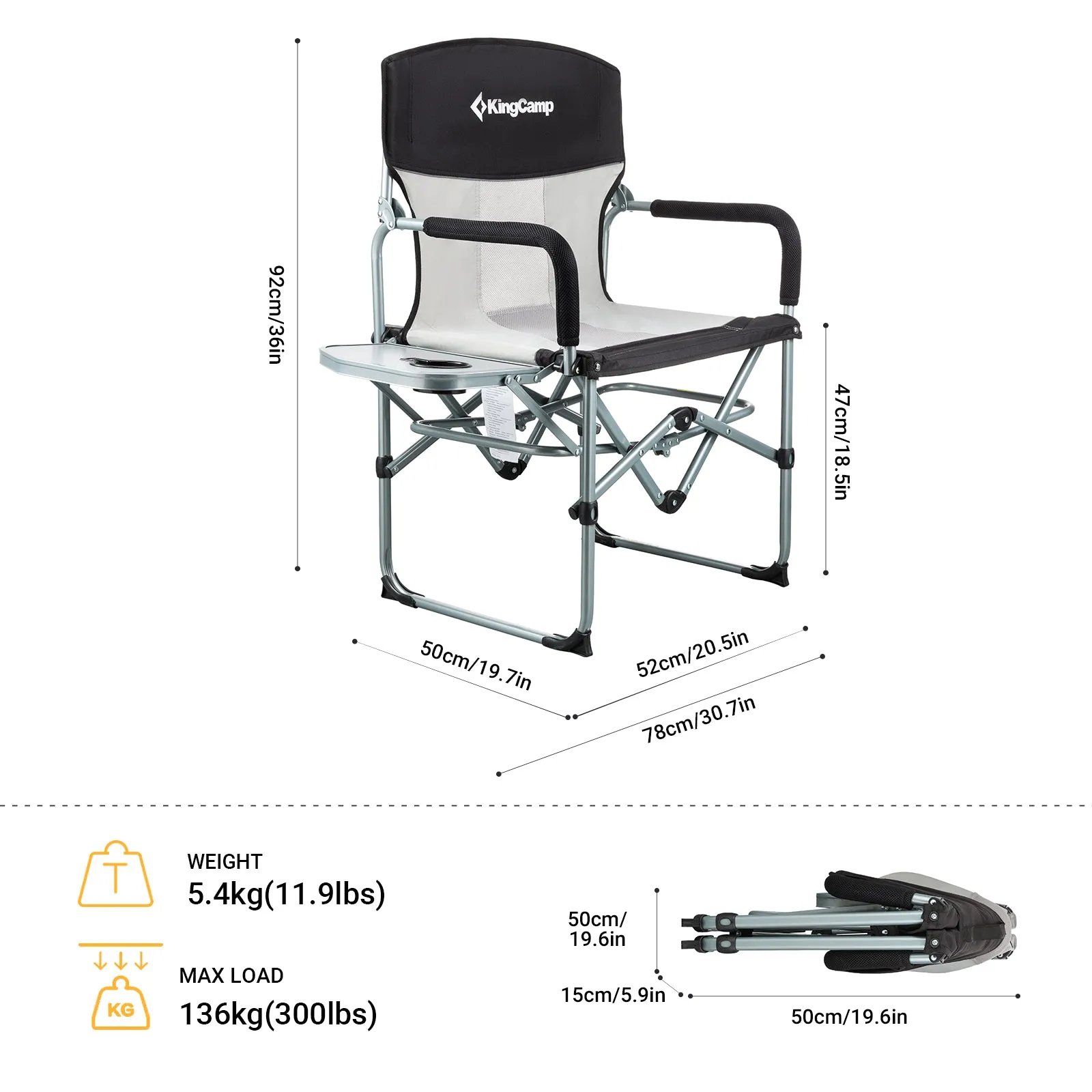 KingCamp Mesh Folding Camping Chair