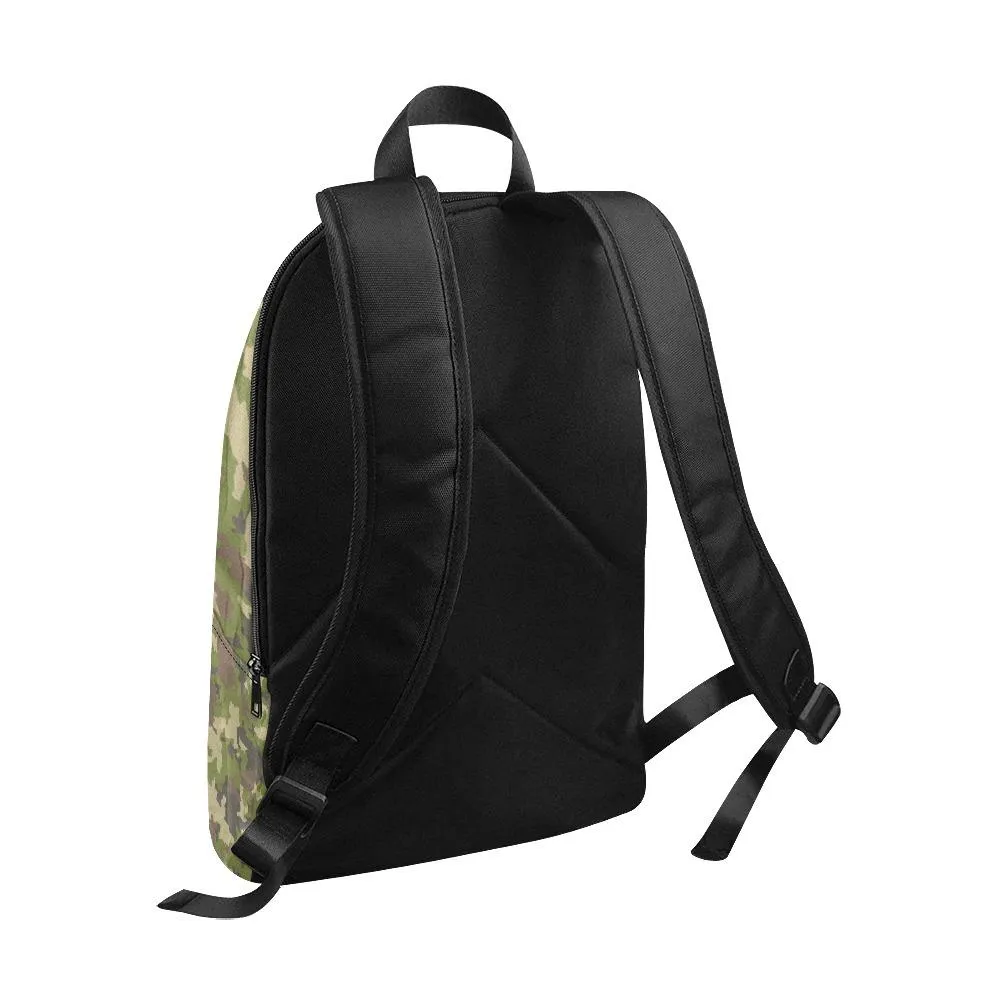 Laptop Backpack (Nylon) - Green Camouflage