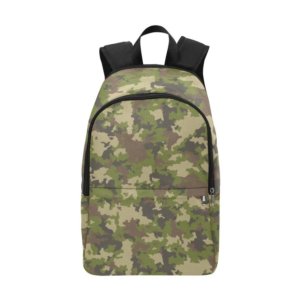 Laptop Backpack (Nylon) - Green Camouflage