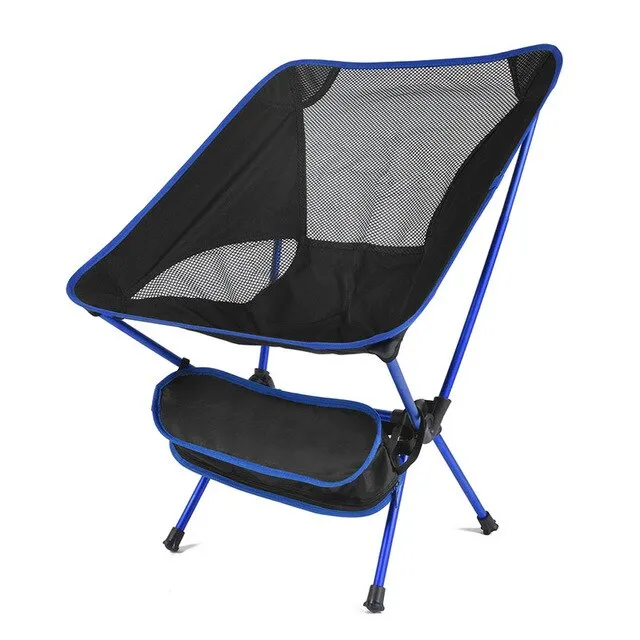 Lightweight Folding Camping Chair - Fishing, BBQ, Hiking, Picnic, Beach - 150kg Load Capacity, Portable & Foldable