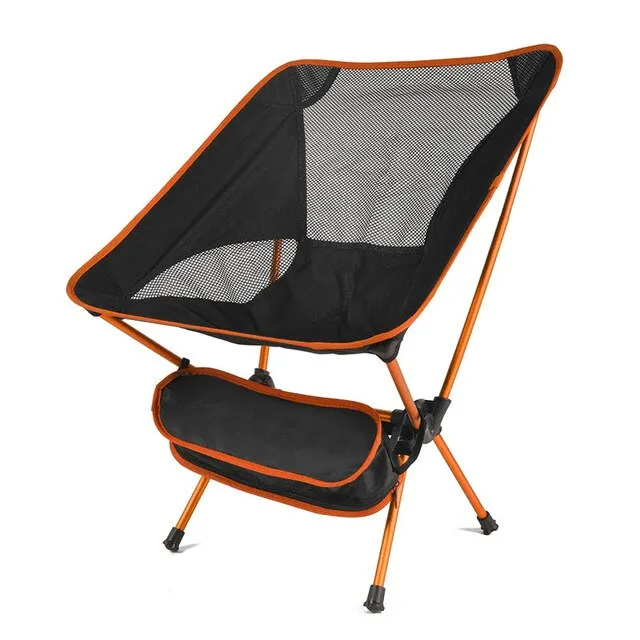 Lightweight Folding Camping Chair - Fishing, BBQ, Hiking, Picnic, Beach - 150kg Load Capacity, Portable & Foldable