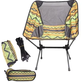Lightweight Folding Camping Chair - Fishing, BBQ, Hiking, Picnic, Beach - 150kg Load Capacity, Portable & Foldable