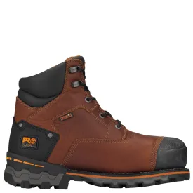 Men's Boondock 6" Composite Toe Waterproof Work Boot - Brown Tumbled