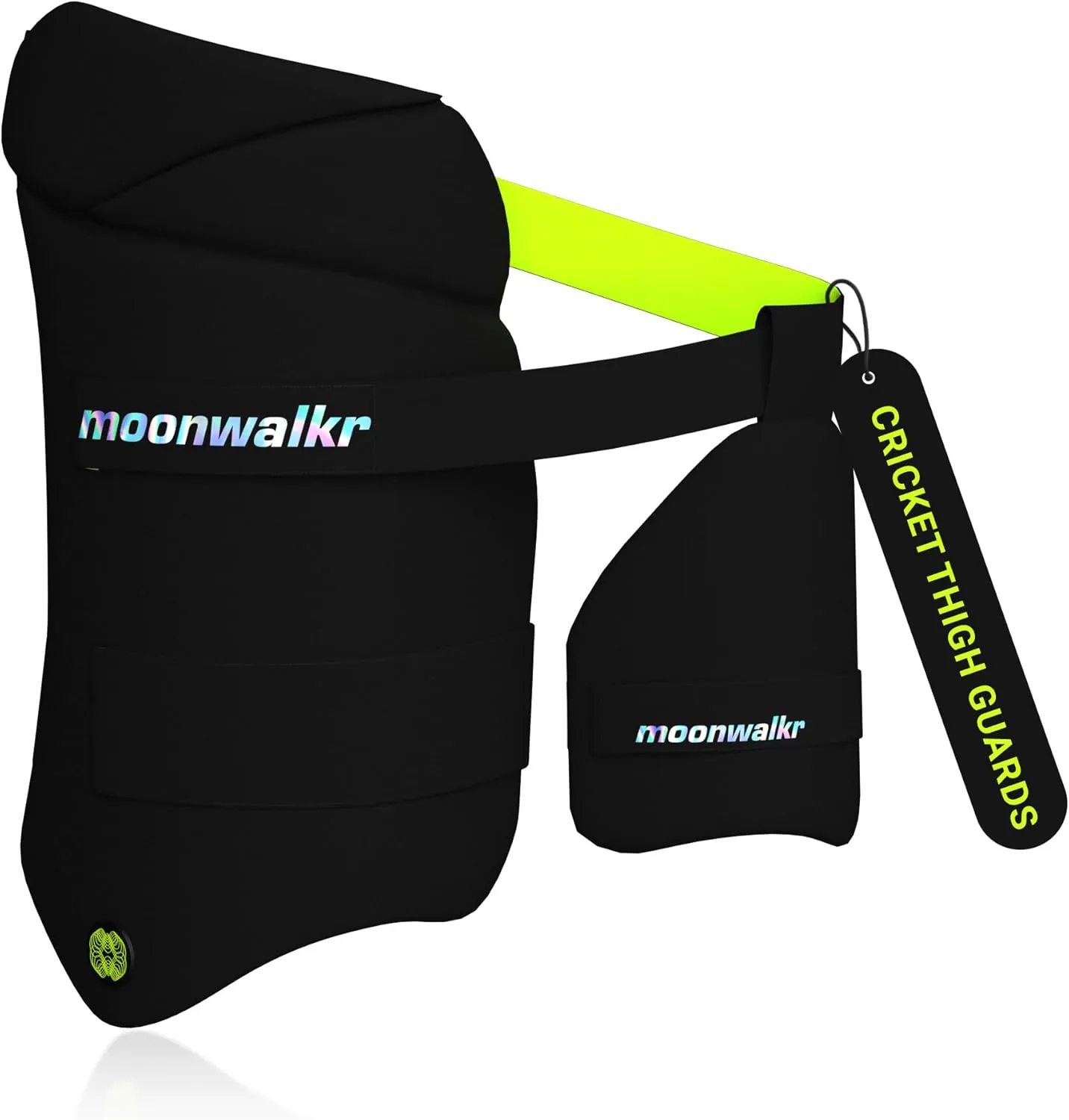 moonwalkr Thigh Guard 2.0 Cricket Batsman Black