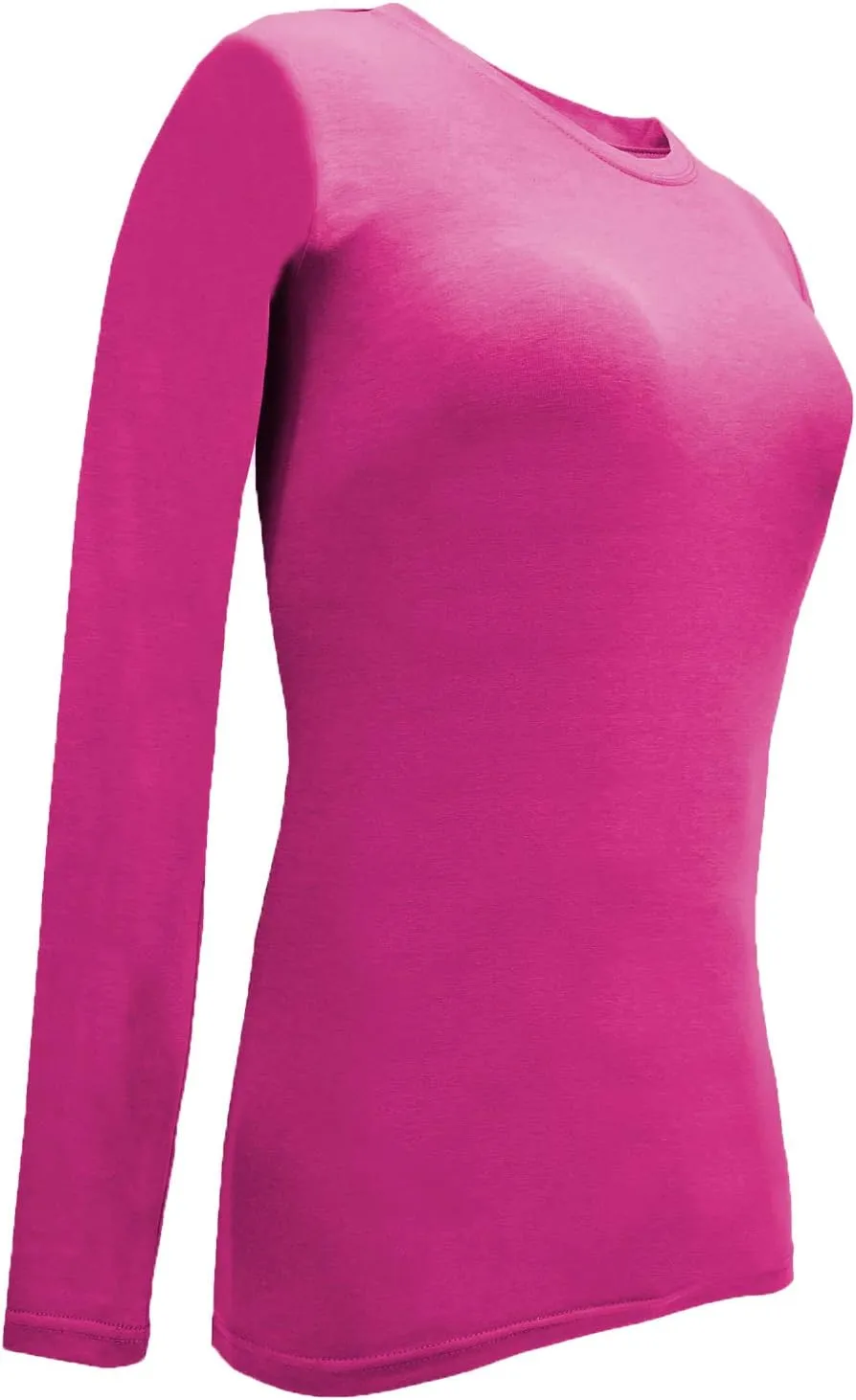 Natural Uniforms Women's Under Scrub Tee Crew Neck Long Sleeve T-Shirt