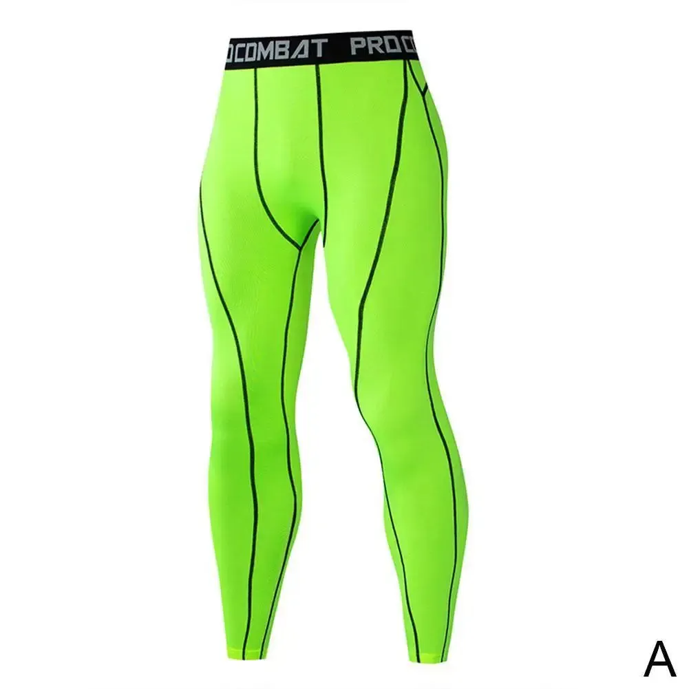 New Men's Compression Pants for Running and Workout Trousers