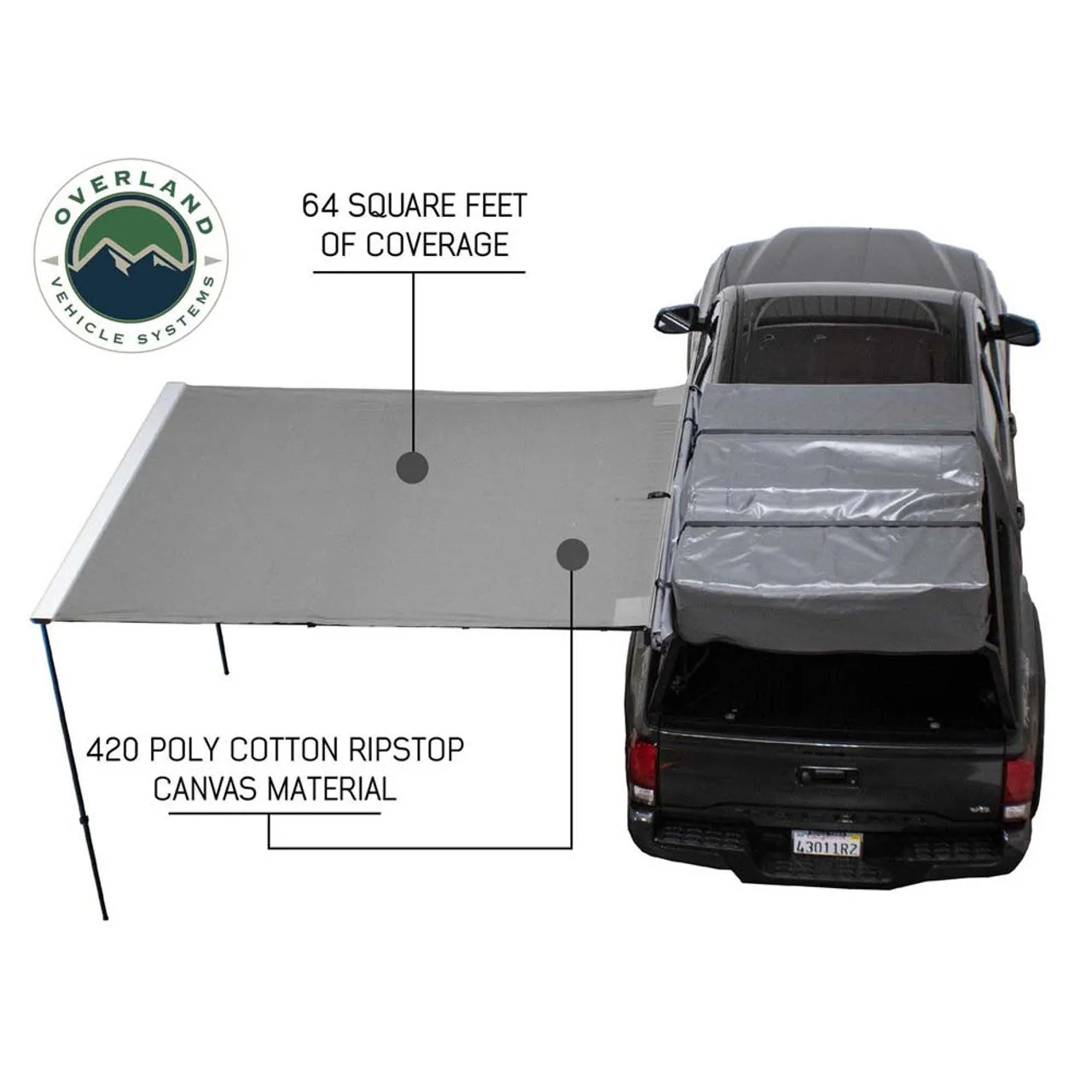 Overland Vehicle Systems HD Nomadic 2.0 Awning 6.5'
