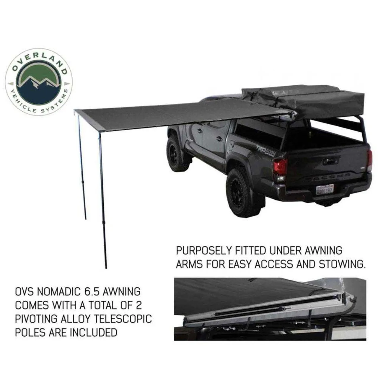 Overland Vehicle Systems HD Nomadic 2.0 Awning 6.5'