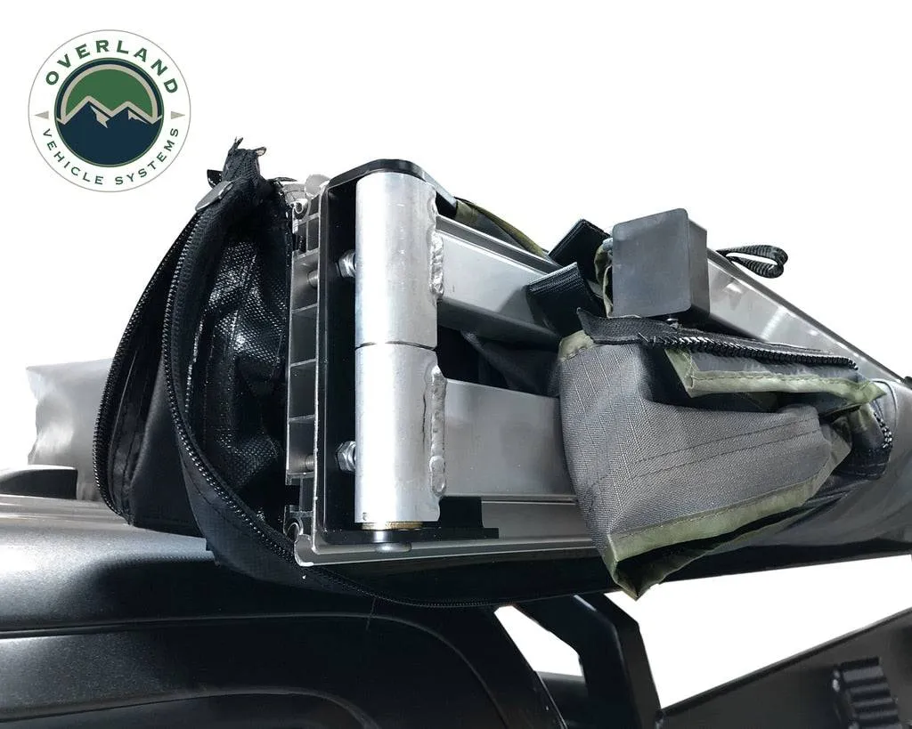 Overland Vehicle Systems Nomadic Awning 180 - Dark Gray Cover With Black Transit Cover & Brackets | Universal