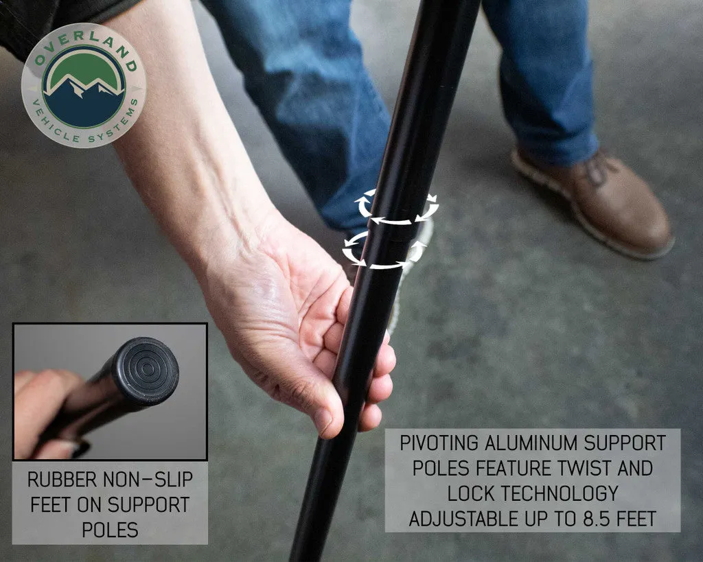 OVERLAND VEHICLE SYSTEMS | Nomadic Awning 270 Awning & Wall 1, 2, & 3, Mounting Brackets Driver Side (19539907)