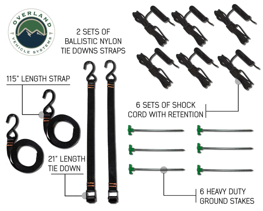 OVERLAND VEHICLE SYSTEMS | Nomadic Awning 270 Awning & Wall 1, 2, & 3, Mounting Brackets Driver Side (19539907)