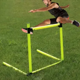 Portable Jumping Hurdles Pole - 5 Pcs, 10-60cm Adjustable Agility Hurdle Training Equipment, Outdoor Sports Turf Obstacles Bar, Easy to Install