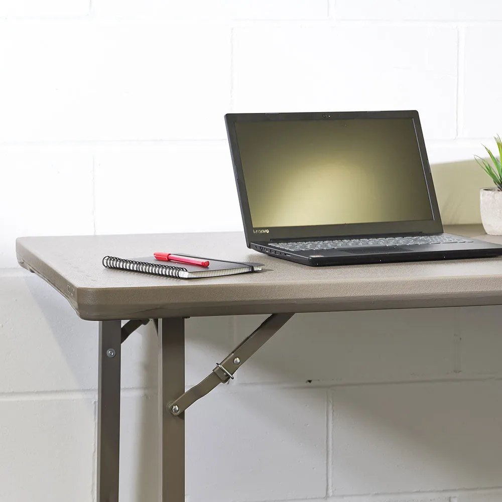 Premium Rectangular Plastic Folding Table - 4ft x 2ft6 (1220mm x 760mm)