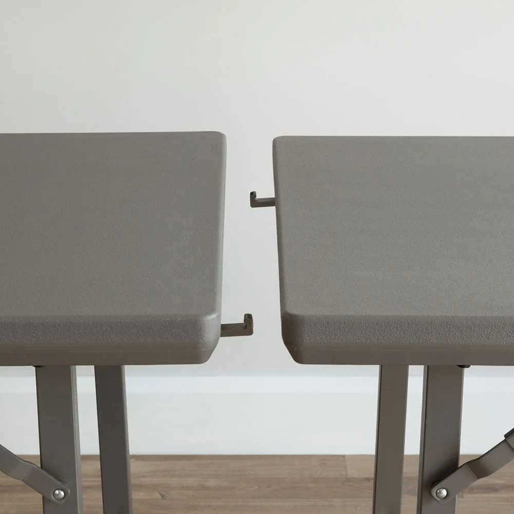 Premium Rectangular Plastic Folding Table - 4ft x 2ft6 (1220mm x 760mm)