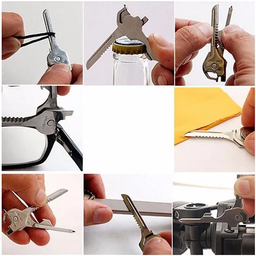 Swiss-Tech Utility Keychain Multitool (6-in-1)